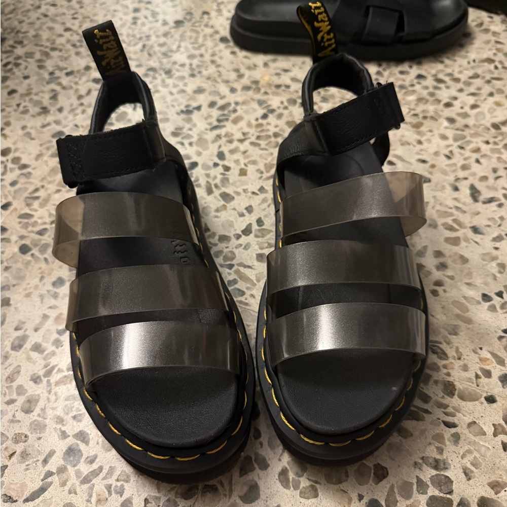 Dr martens Black Sandals clear